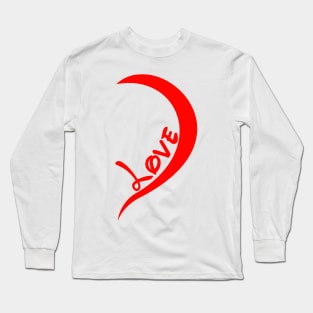 half heart Long Sleeve T-Shirt